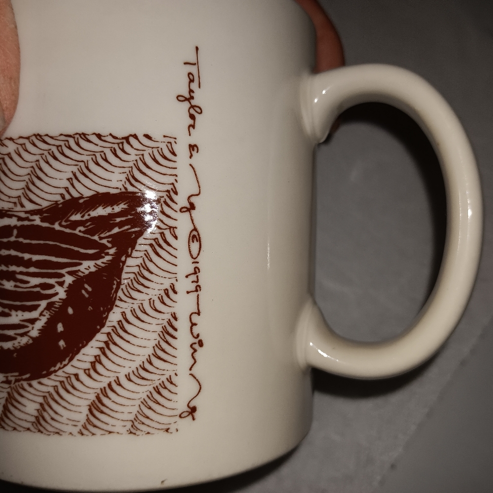 Taylor & Ng Mug Le Canard Duck Brown and Ivory Mug 1979 Vintage - Picture 7 of 7